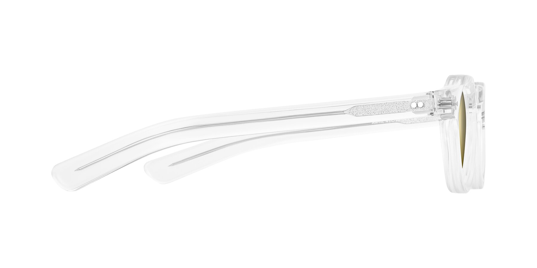 Side of Awint in Clear with Gold Mirrored Lenses