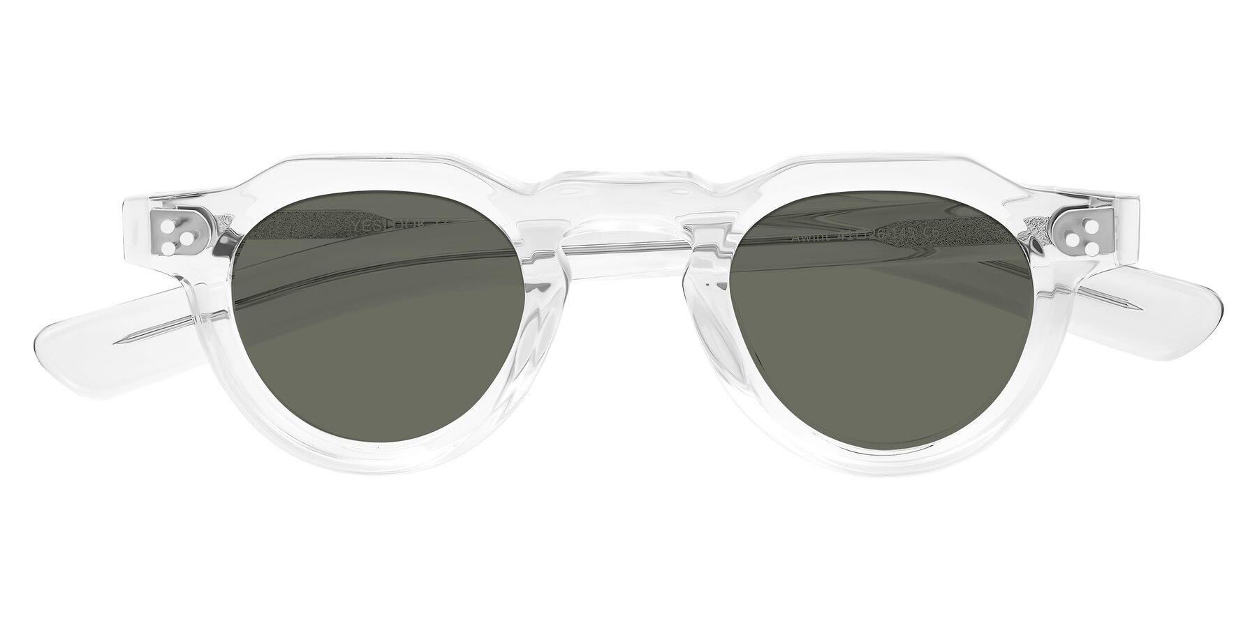 Folded Front of Awint in Clear with Gray Polarized Lenses