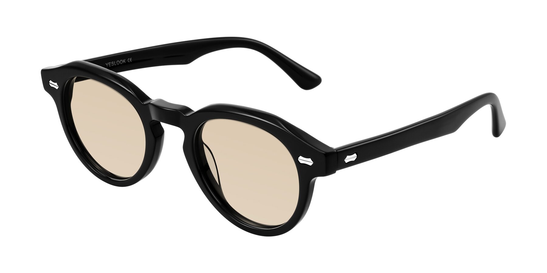 Angle of Aloul in Black with Light Brown Tinted Lenses