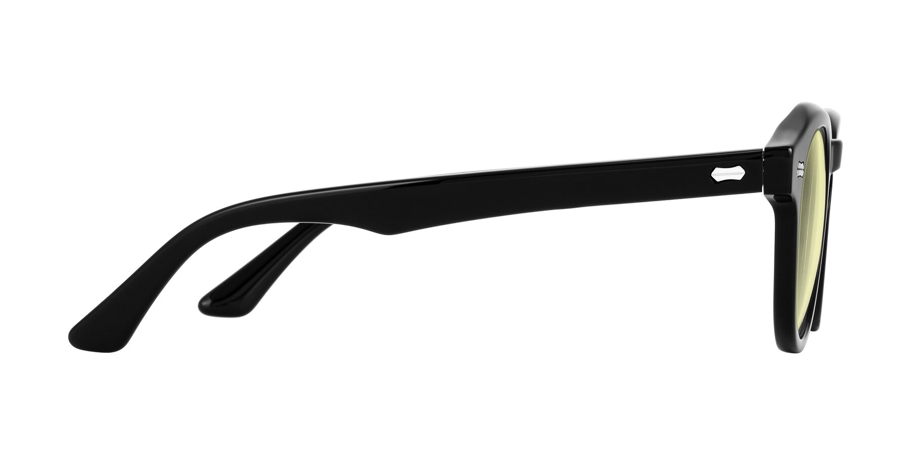 Side of Aloul in Black with Light Yellow Tinted Lenses