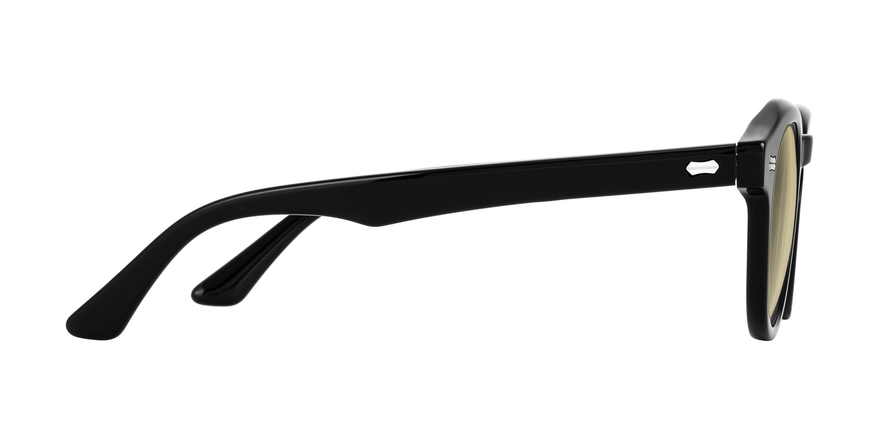 Side of Aloul in Black with Light Champagne Tinted Lenses