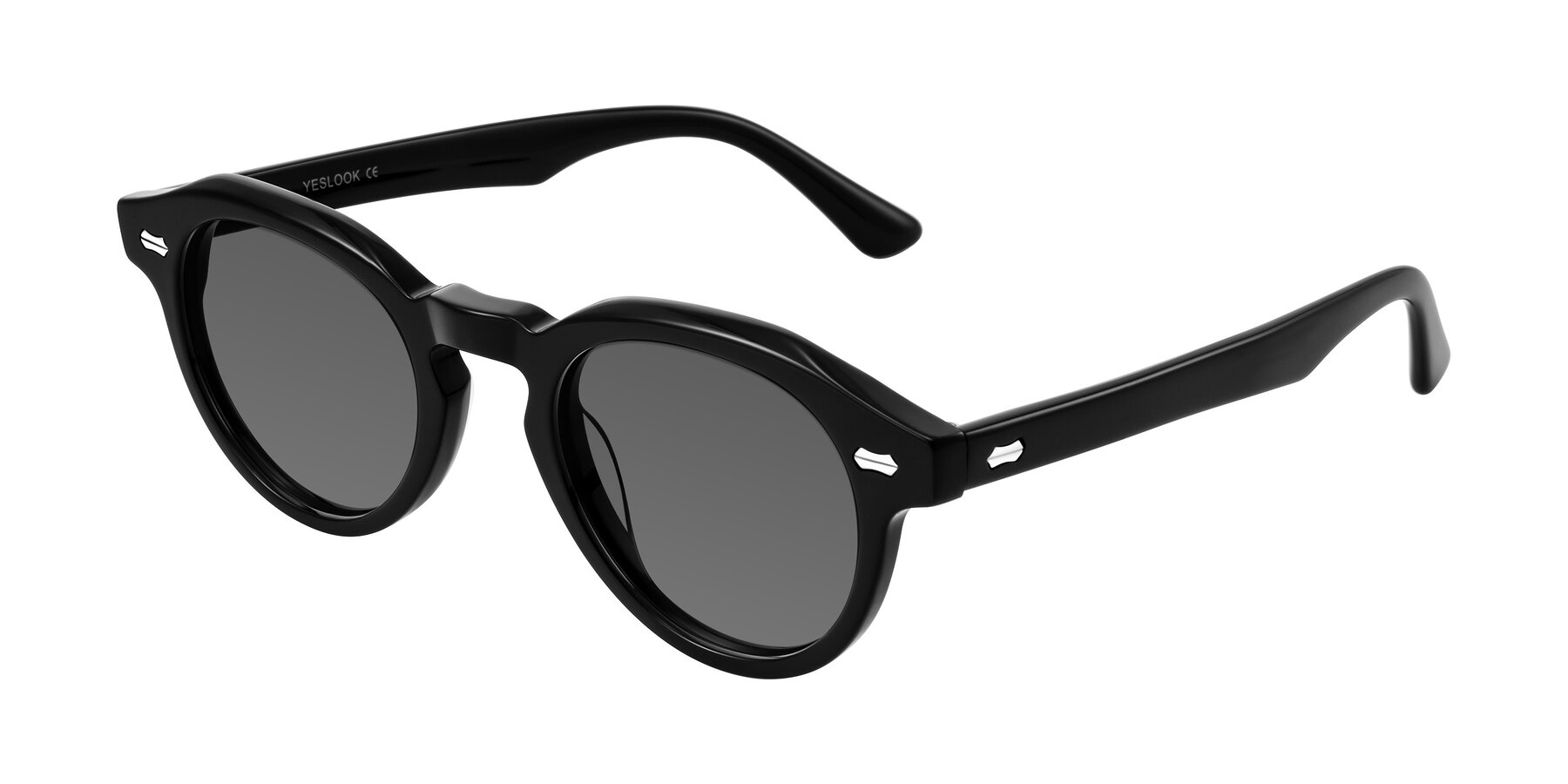 Angle of Aloul in Black with Medium Gray Tinted Lenses