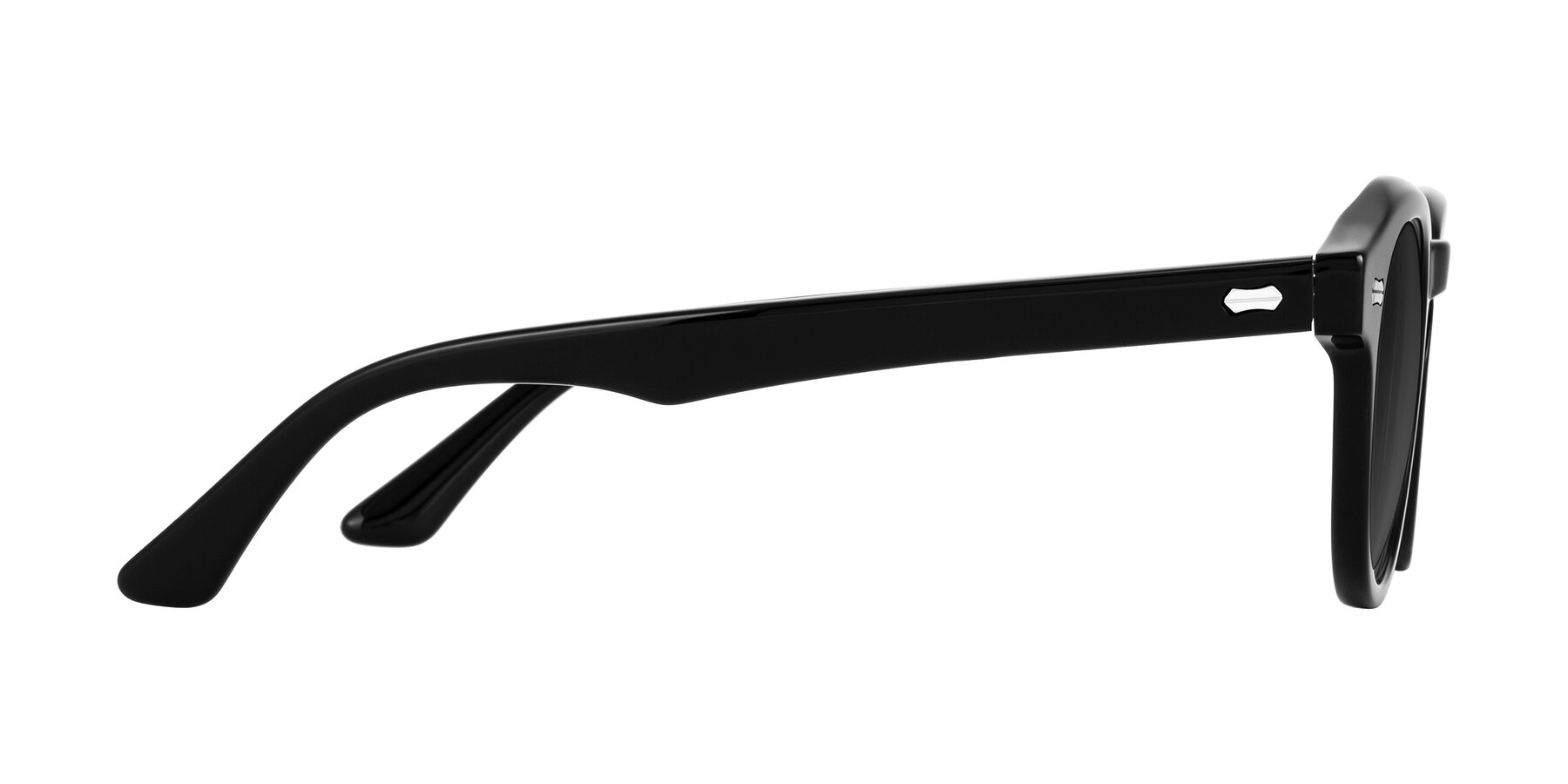 Side of Aloul in Black with Gray Tinted Lenses