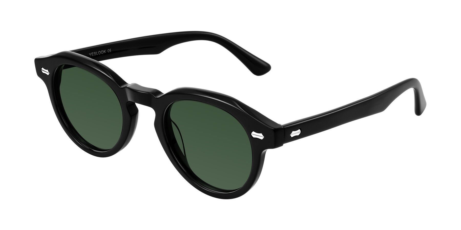 Angle of Aloul in Black with Green Tinted Lenses