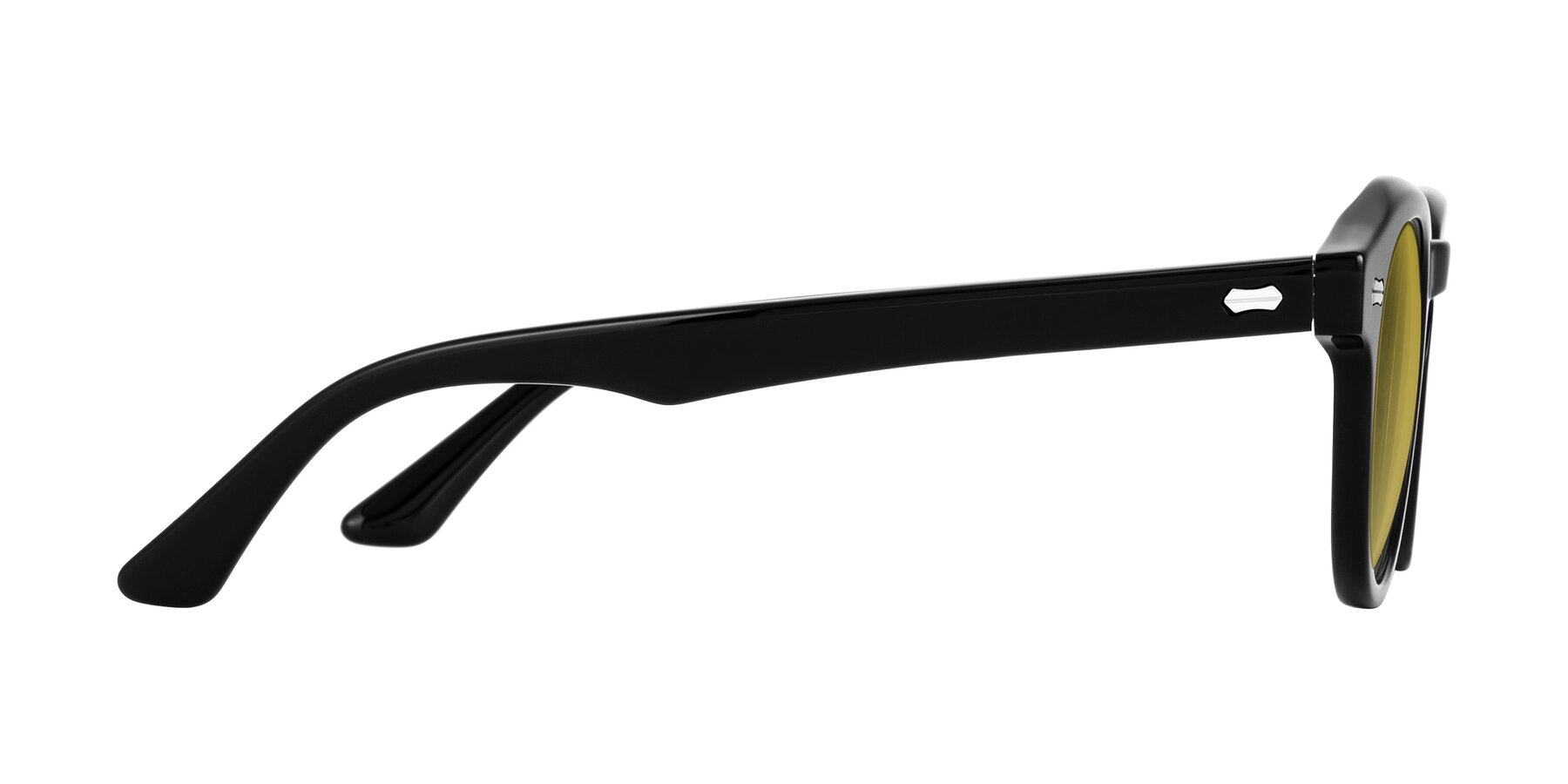 Side of Aloul in Black with Champagne Tinted Lenses