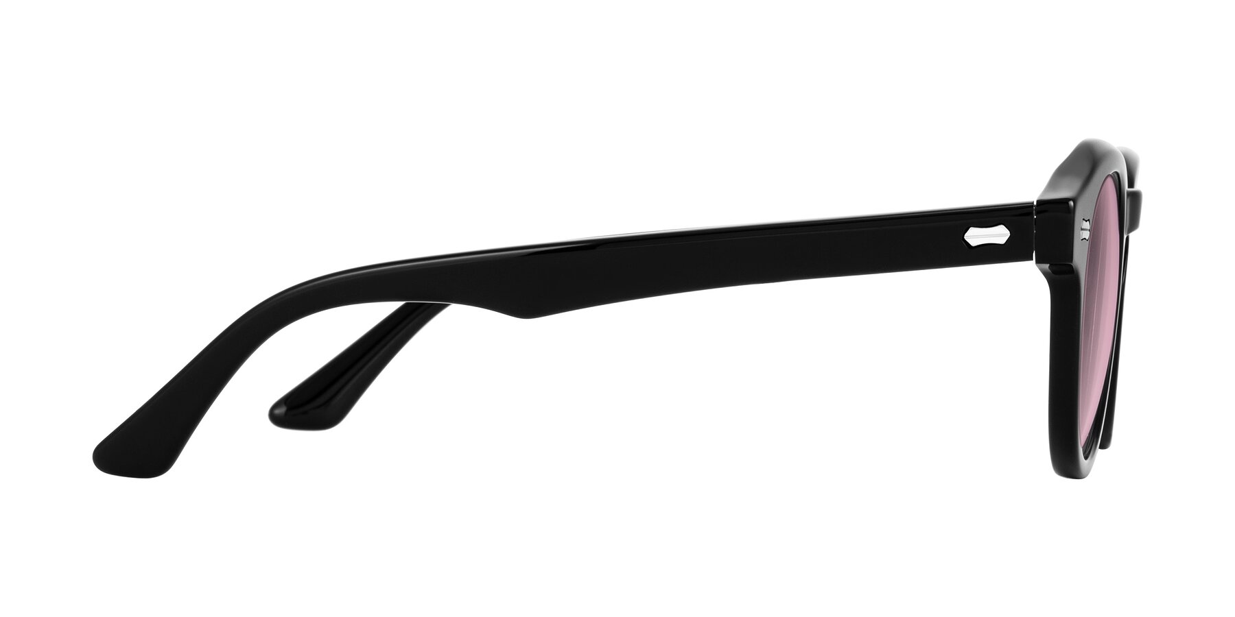 Side of Aloul in Black with Light Wine Tinted Lenses