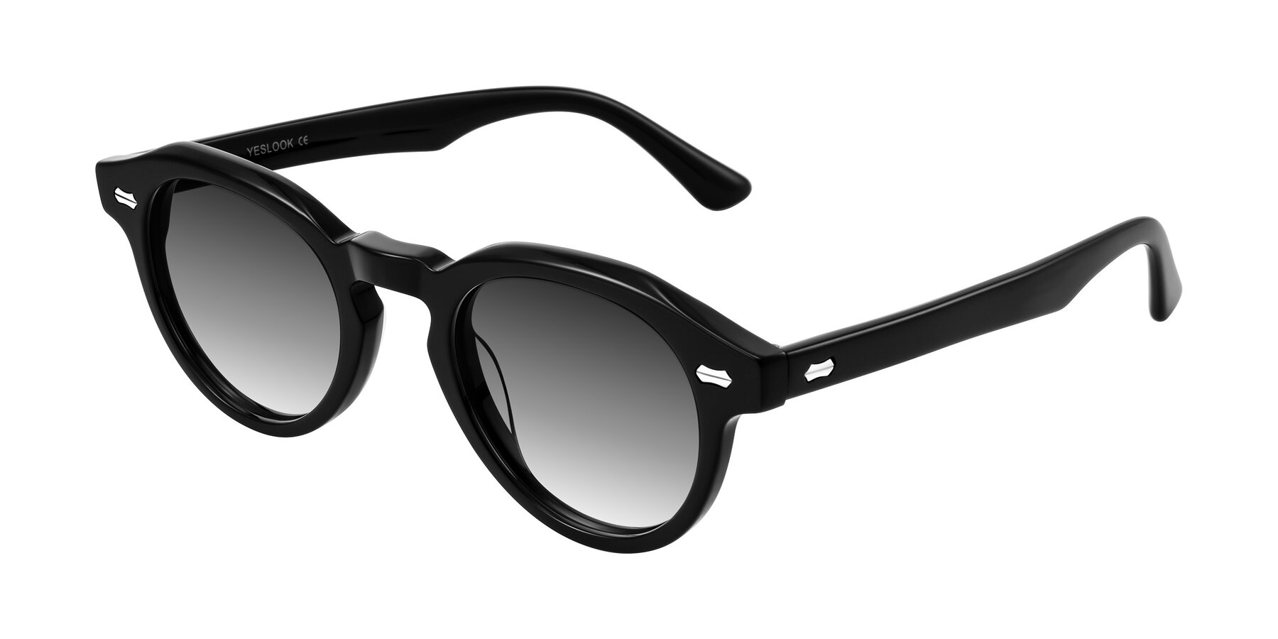 Angle of Aloul in Black with Gray Gradient Lenses