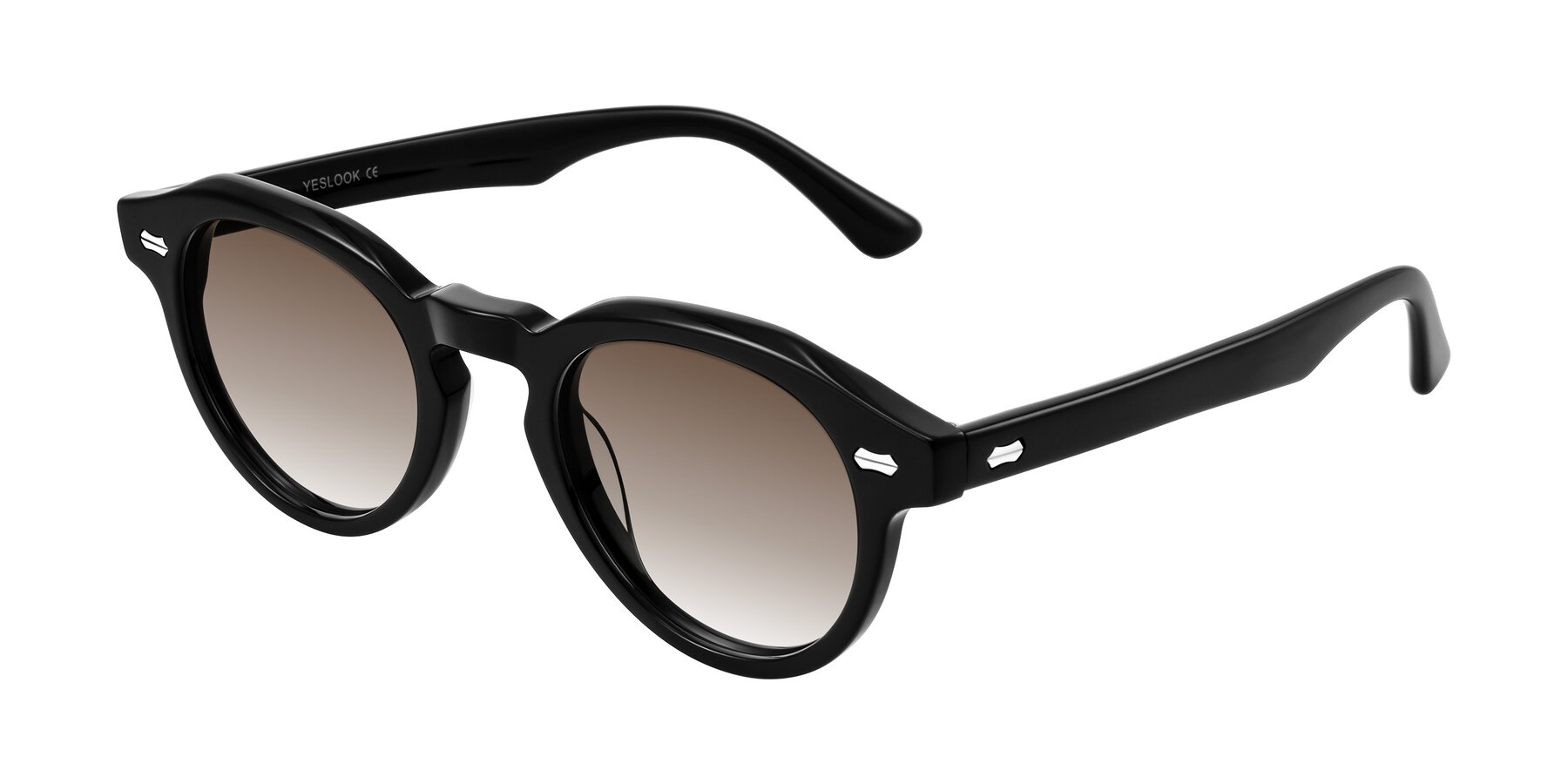Angle of Aloul in Black with Brown Gradient Lenses