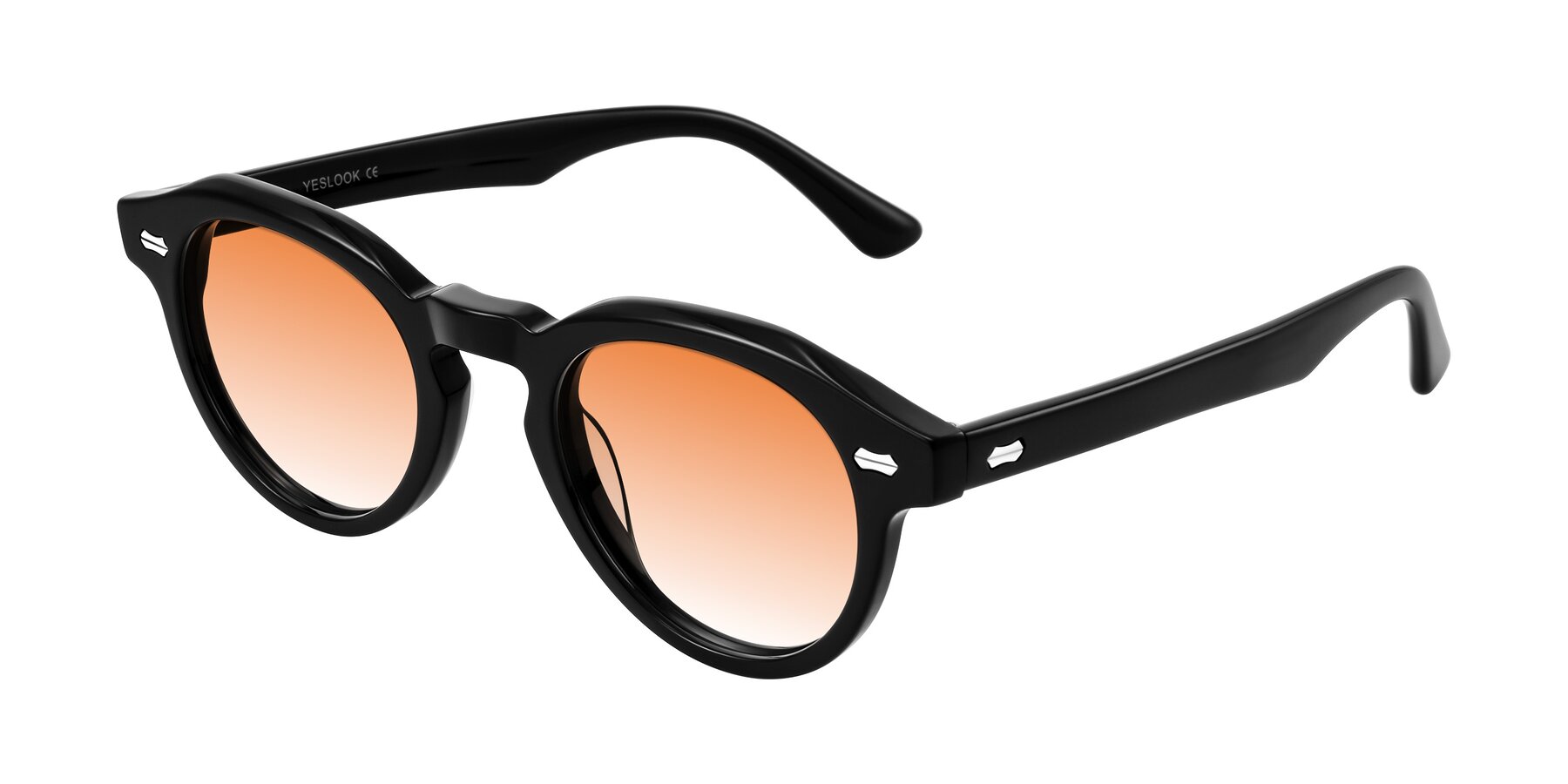 Angle of Aloul in Black with Orange Gradient Lenses