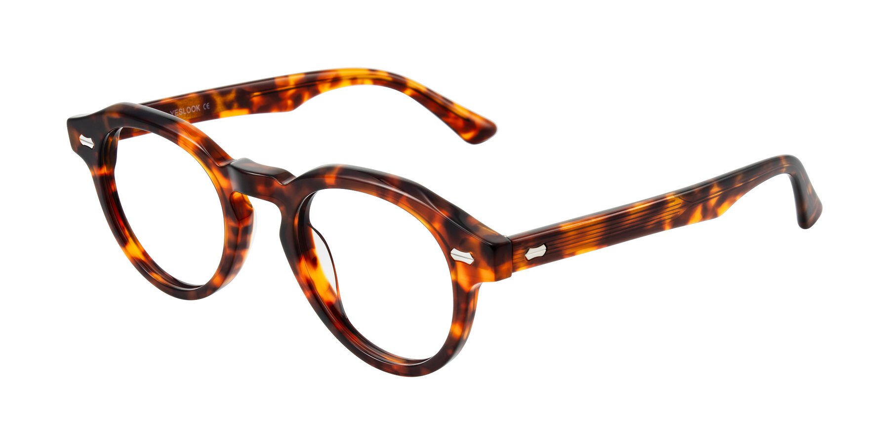 Angle of Aloul in Tortoise with Clear Eyeglass Lenses