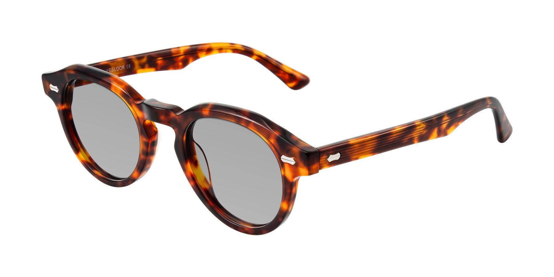 Angle of Aloul in Tortoise with Light Gray Tinted Lenses
