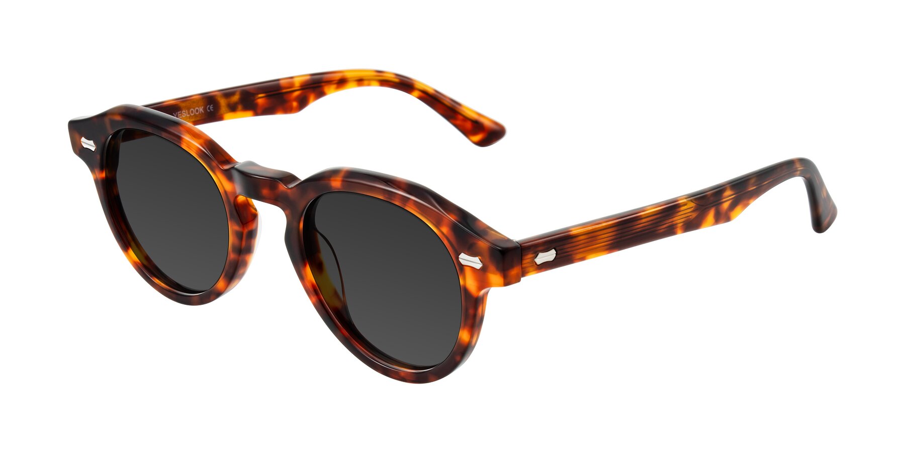 Angle of Aloul in Tortoise with Gray Tinted Lenses