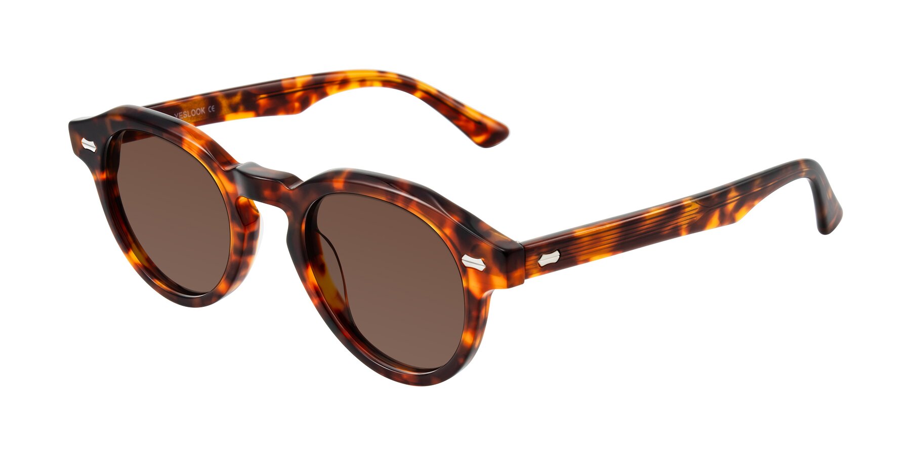 Angle of Aloul in Tortoise with Brown Tinted Lenses