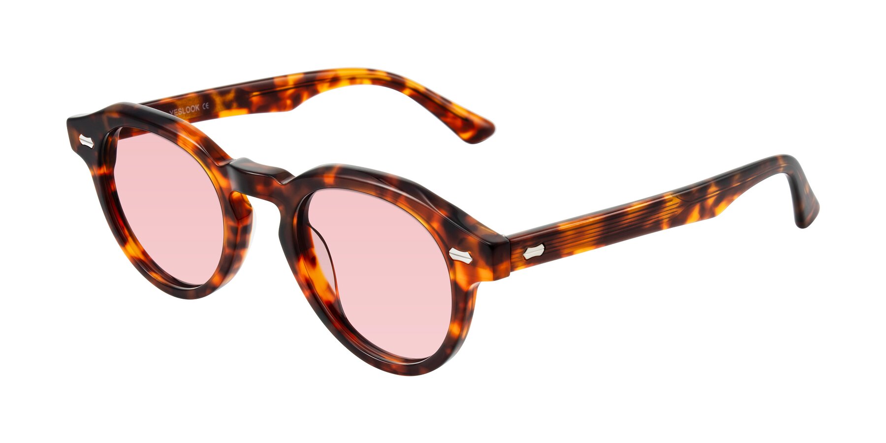 Angle of Aloul in Tortoise with Light Garnet Tinted Lenses