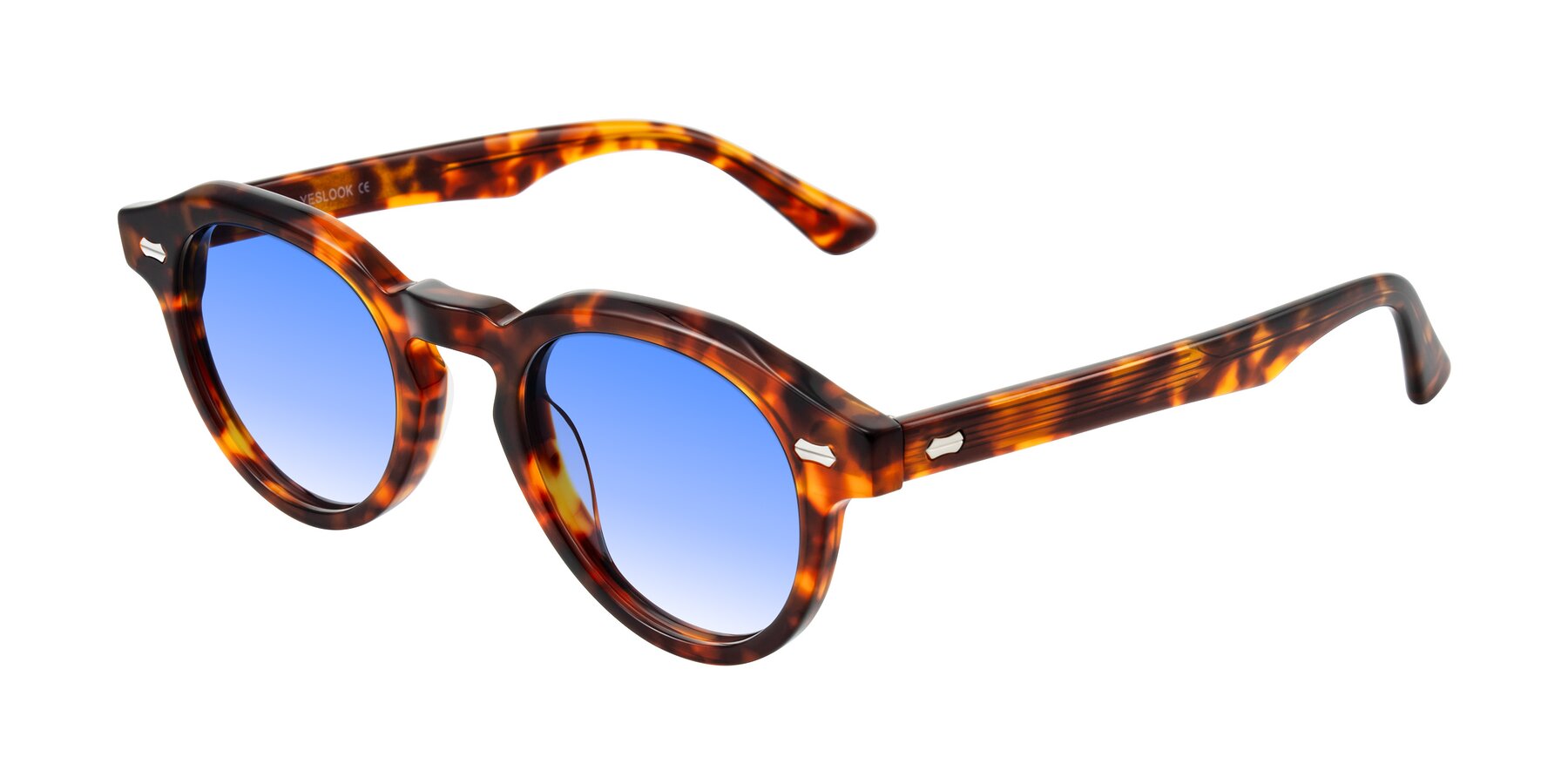 Angle of Aloul in Tortoise with Blue Gradient Lenses