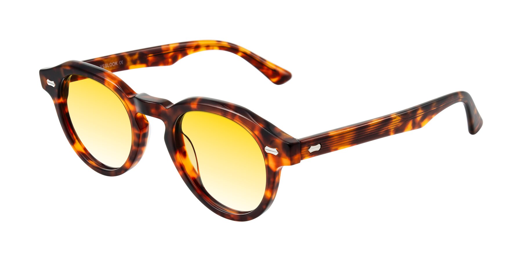 Angle of Aloul in Tortoise with Yellow Gradient Lenses