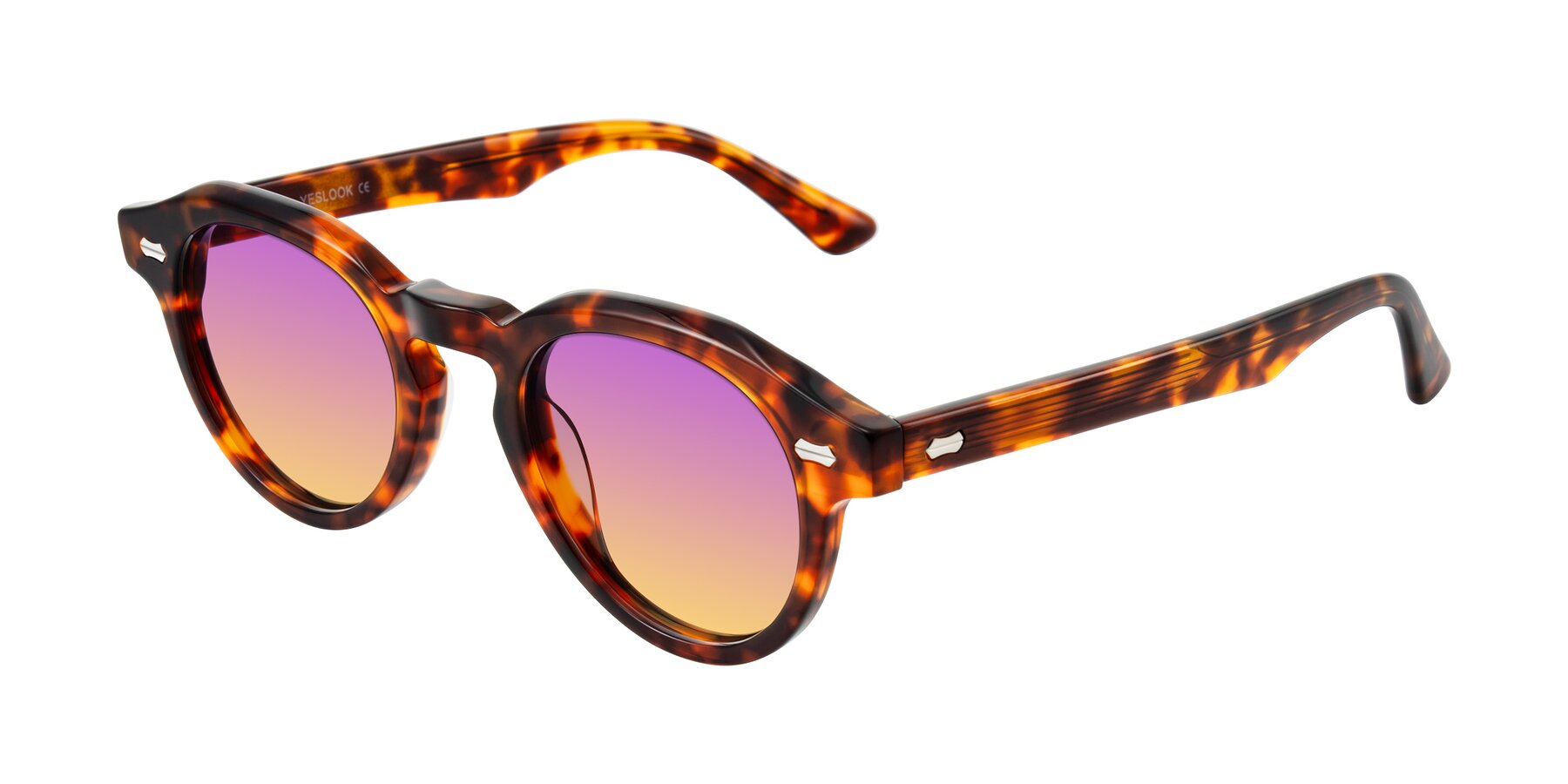 Angle of Aloul in Tortoise with Purple / Yellow Gradient Lenses