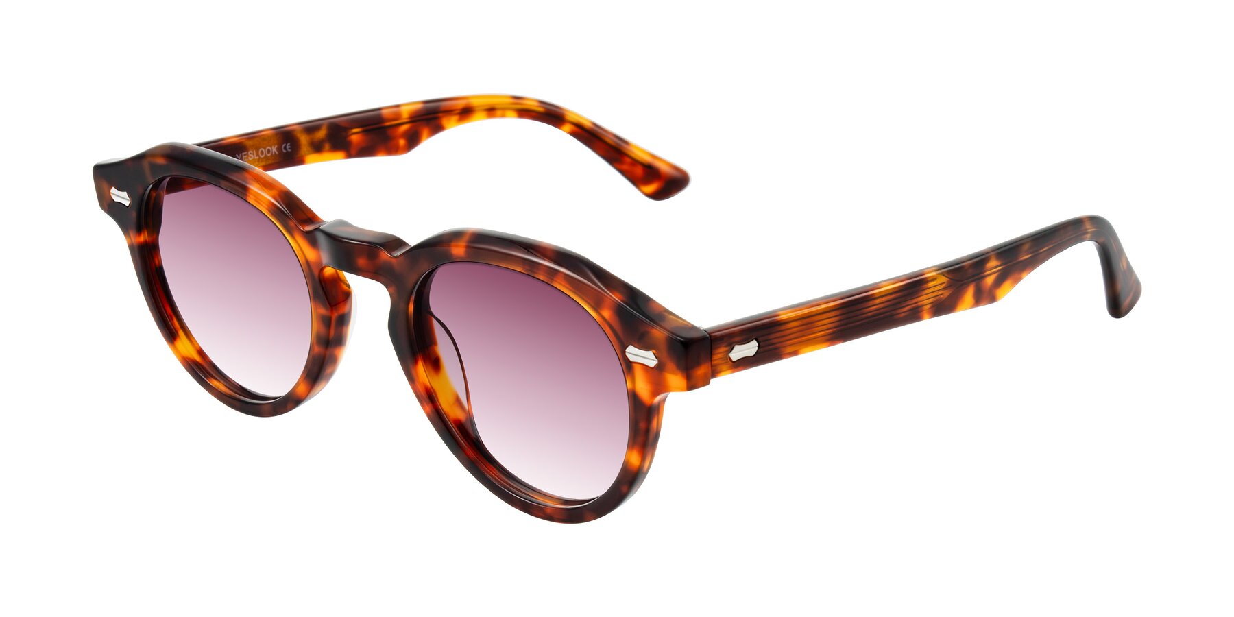 Angle of Aloul in Tortoise with Wine Gradient Lenses