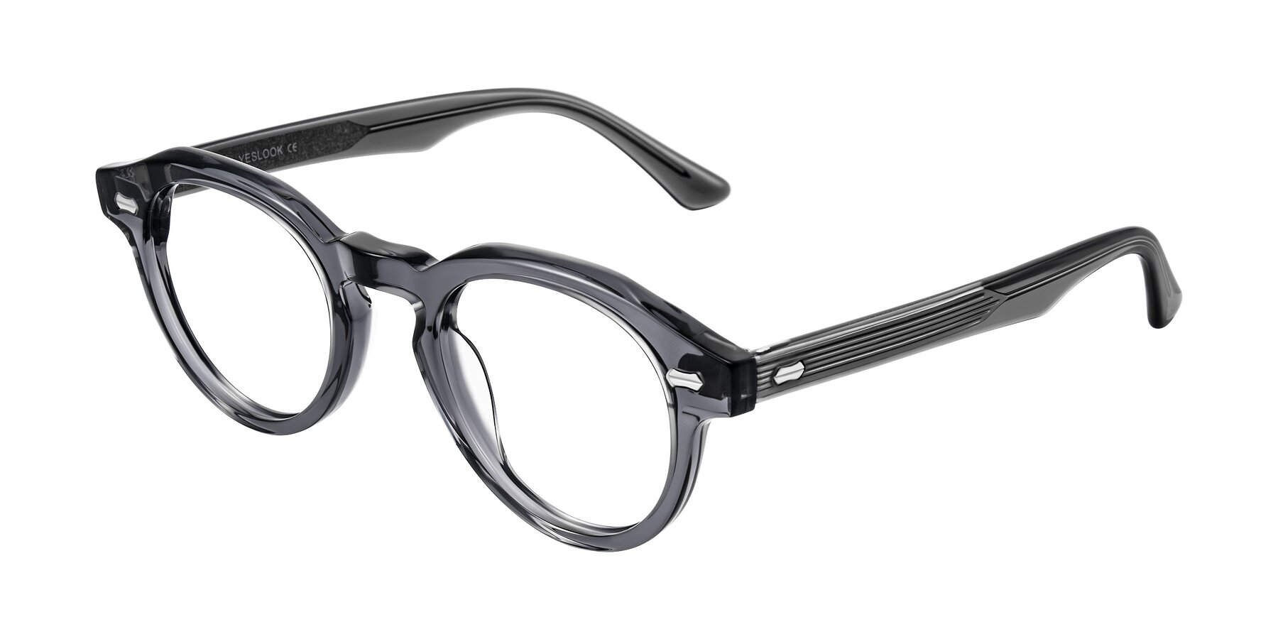 Angle of Aloul in Gray with Clear Eyeglass Lenses