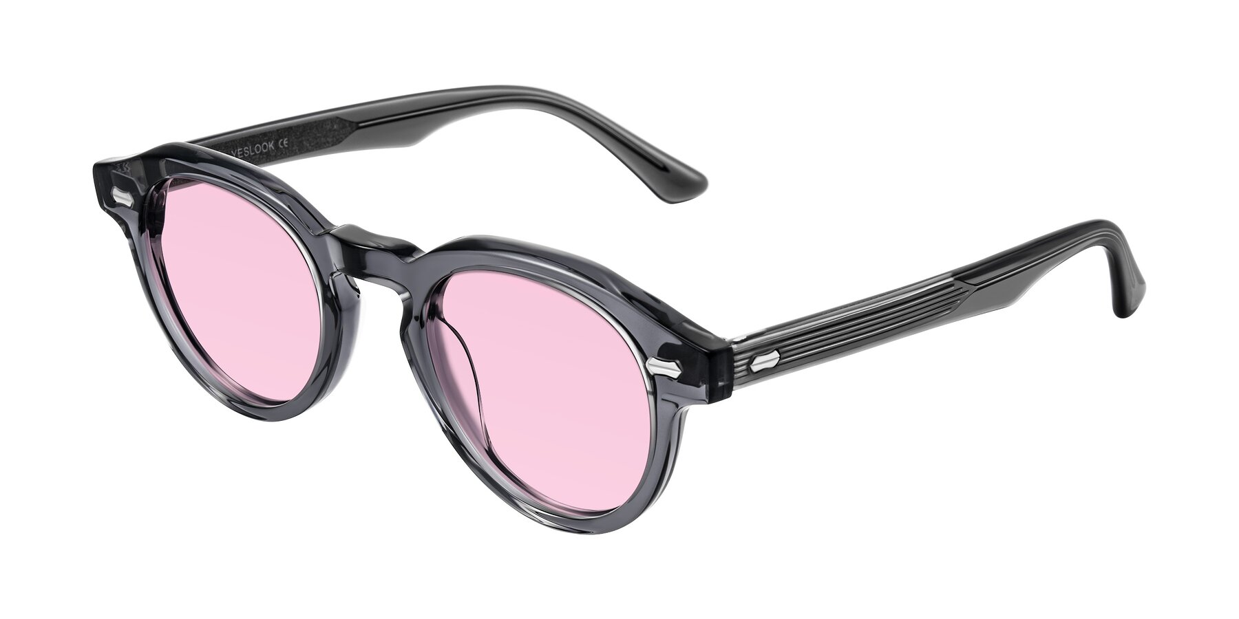Angle of Aloul in Gray with Light Pink Tinted Lenses