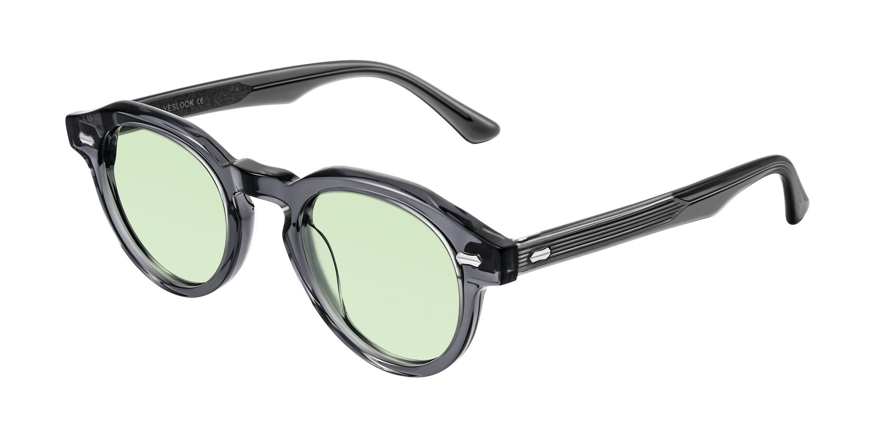 Angle of Aloul in Gray with Light Green Tinted Lenses