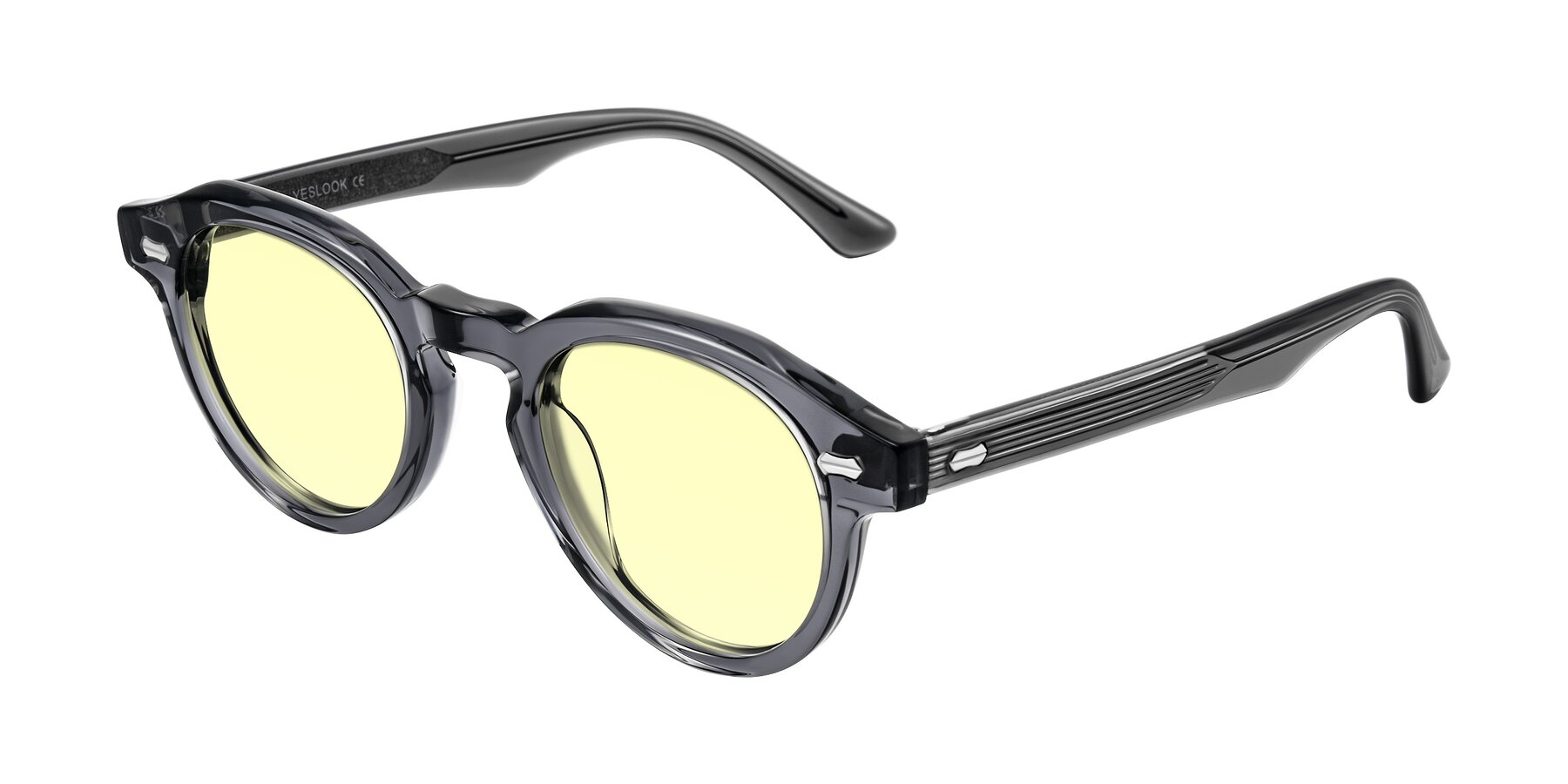 Angle of Aloul in Gray with Light Yellow Tinted Lenses