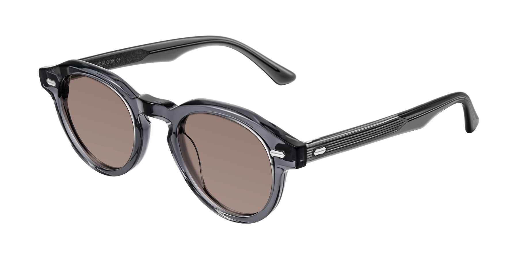 Angle of Aloul in Gray with Medium Brown Tinted Lenses