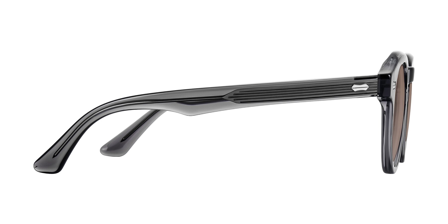 Side of Aloul in Gray with Medium Brown Tinted Lenses