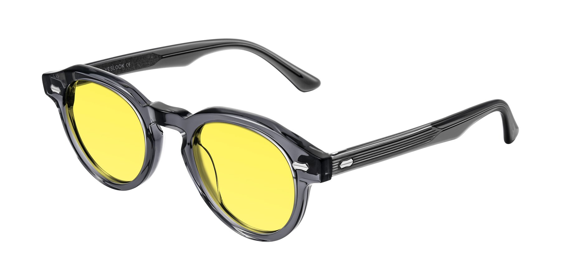 Angle of Aloul in Gray with Medium Yellow Tinted Lenses