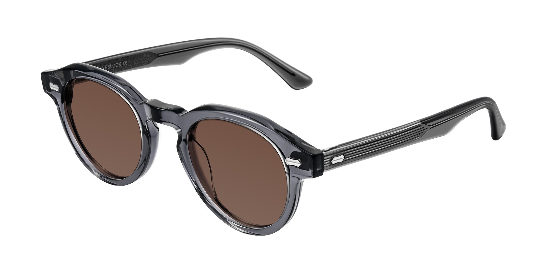 Angle of Aloul in Gray with Brown Tinted Lenses