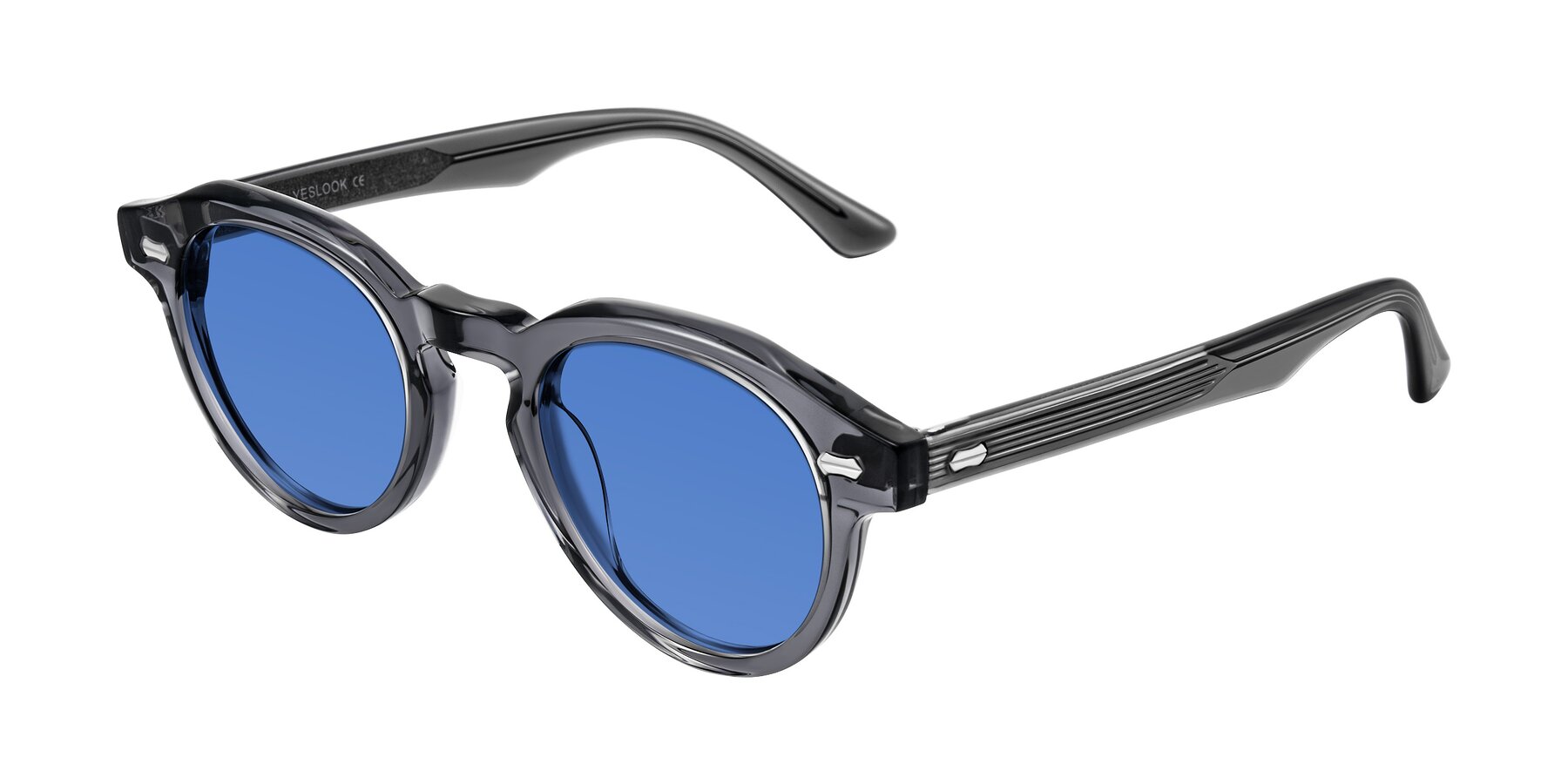 Angle of Aloul in Gray with Blue Tinted Lenses