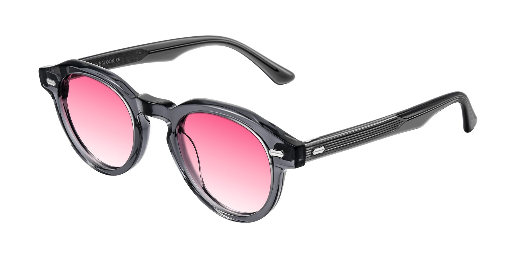 Angle of Aloul in Gray with Pink Gradient Lenses
