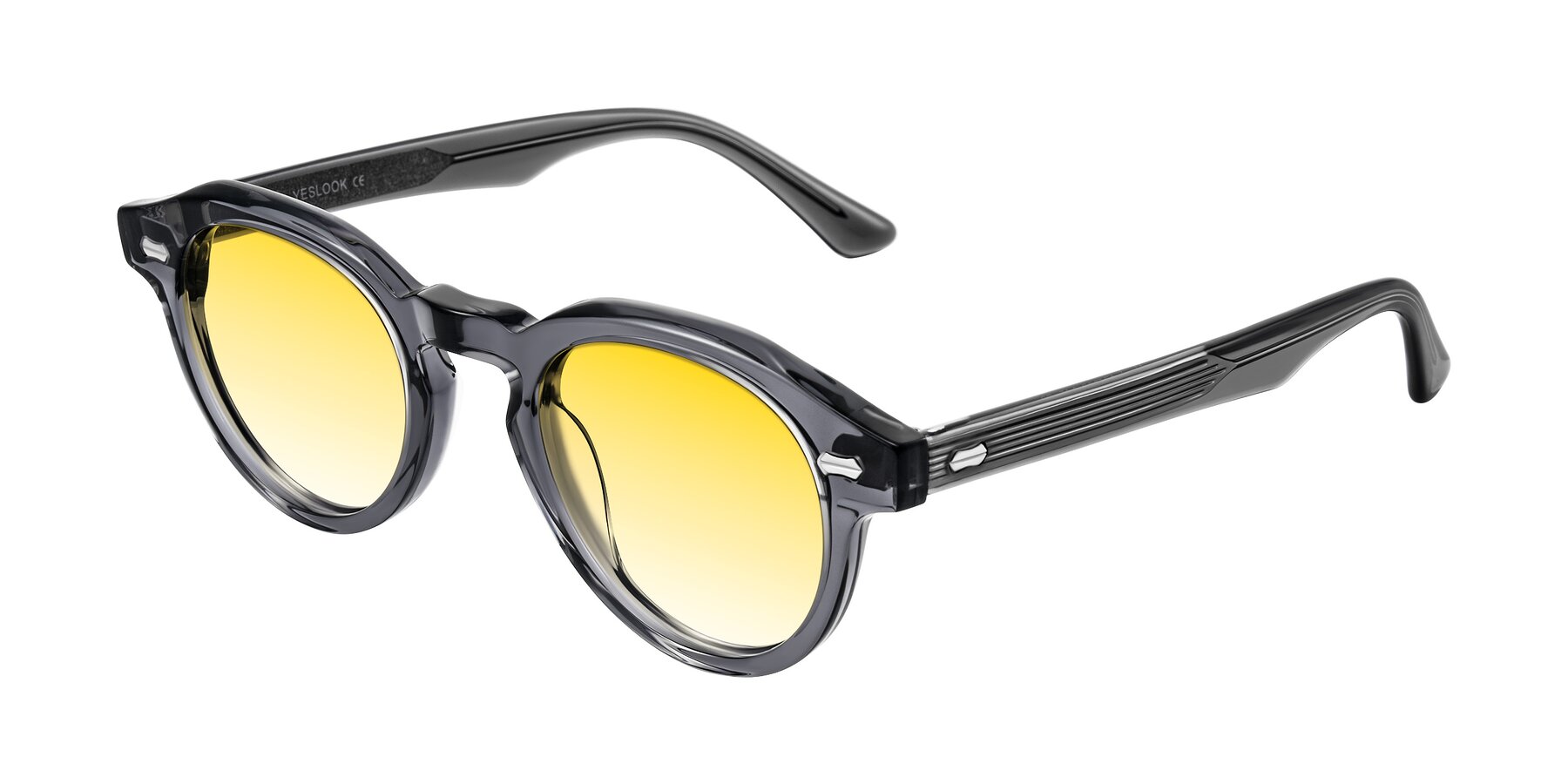 Angle of Aloul in Gray with Yellow Gradient Lenses