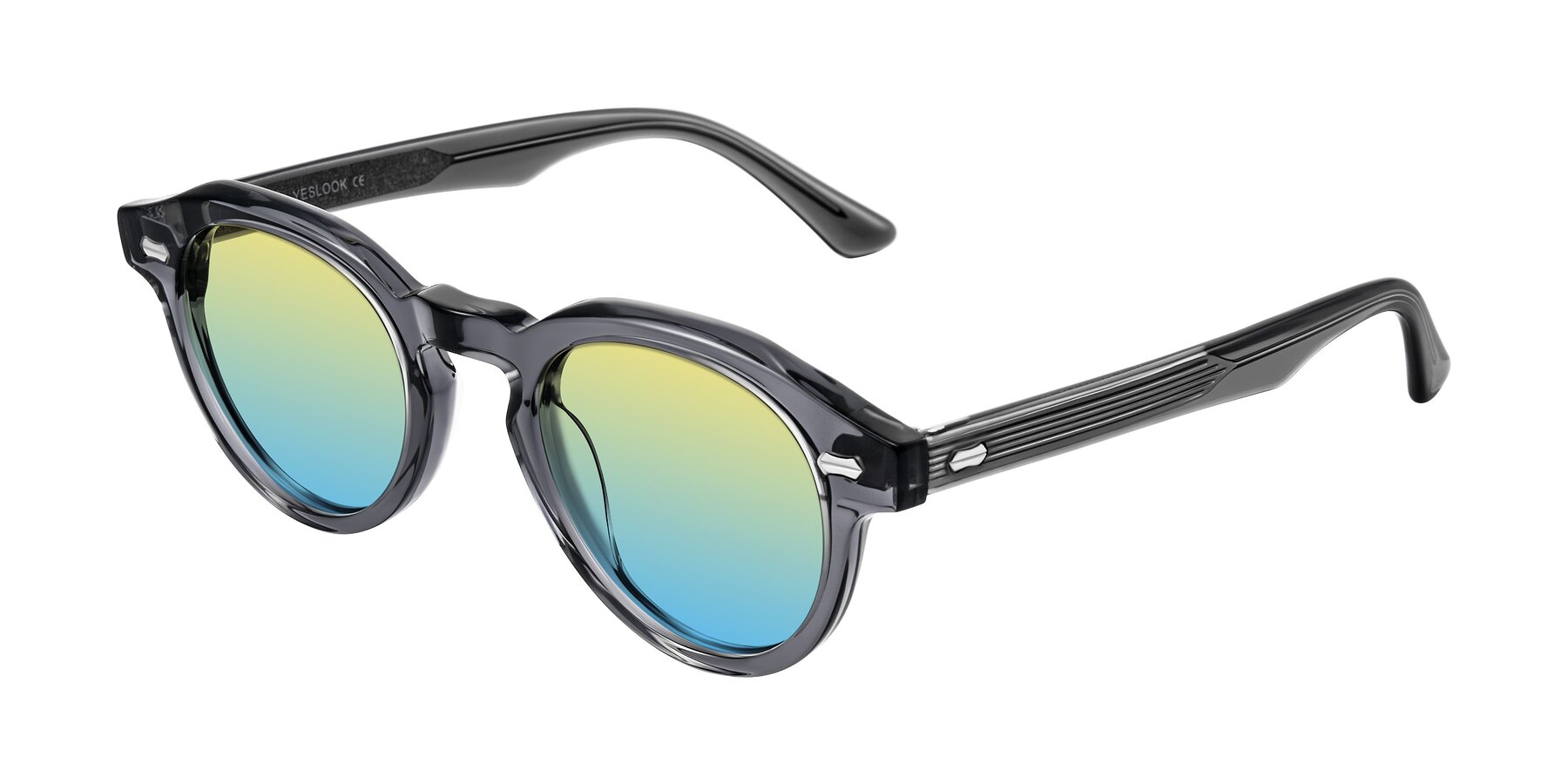 Angle of Aloul in Gray with Yellow / Blue Gradient Lenses
