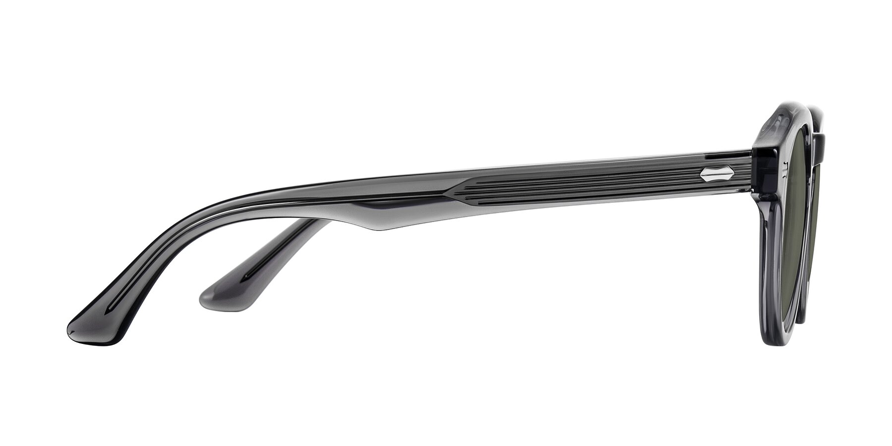 Side of Aloul in Gray with Gray Polarized Lenses