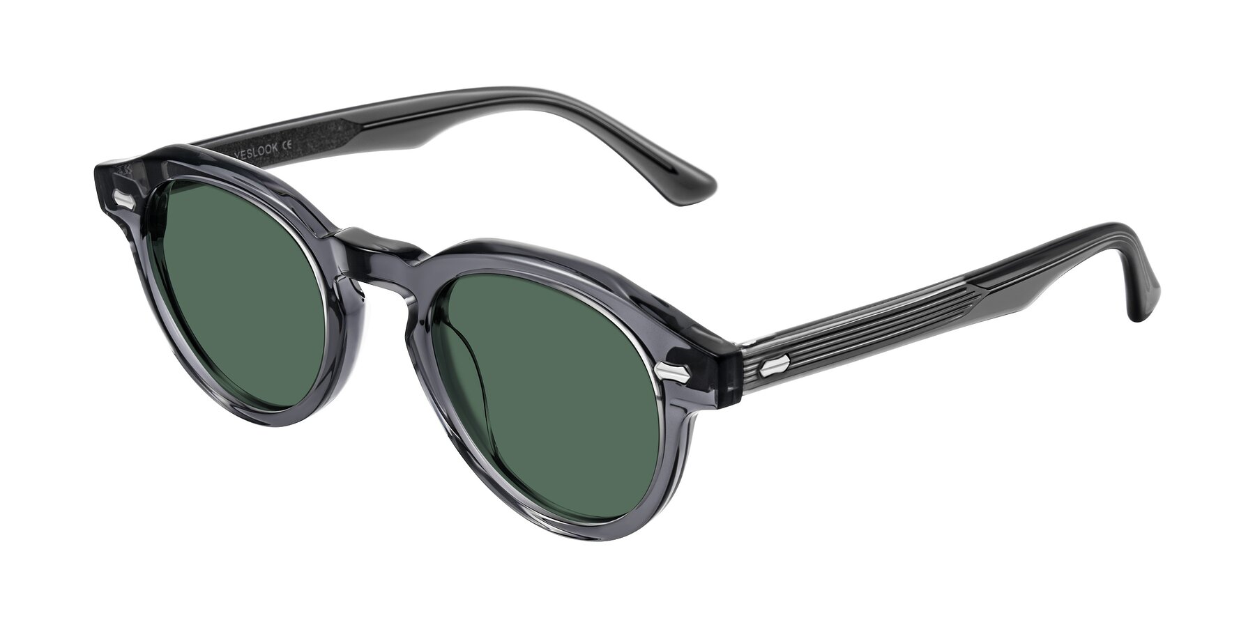 Angle of Aloul in Gray with Green Polarized Lenses