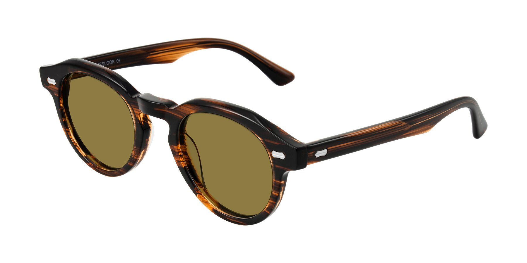 Angle of Aloul in Brown Striped with Brown Polarized Lenses
