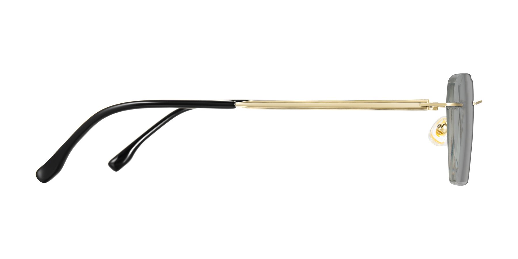 Side of Airflow in Gold with Light Gray Tinted Lenses