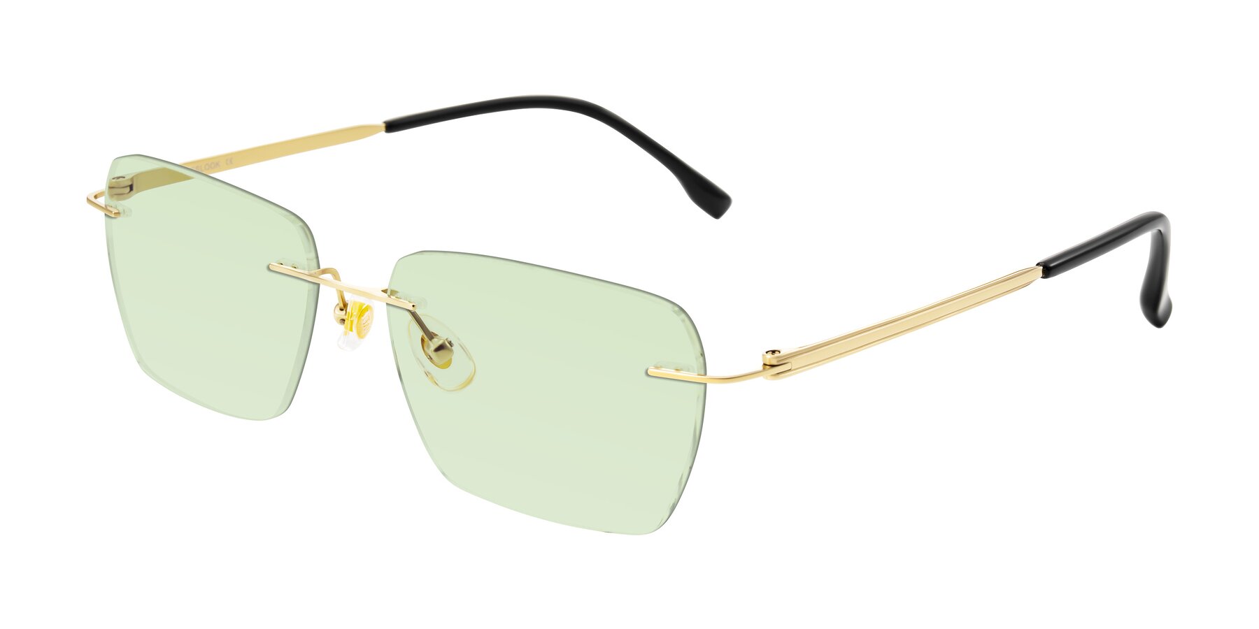 Angle of Airflow in Gold with Light Green Tinted Lenses