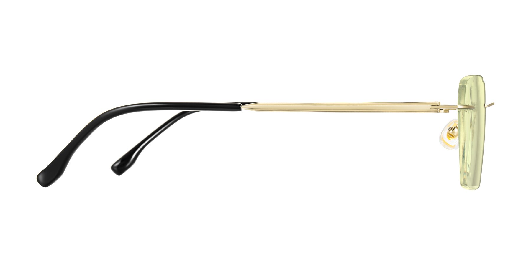 Side of Airflow in Gold with Light Yellow Tinted Lenses
