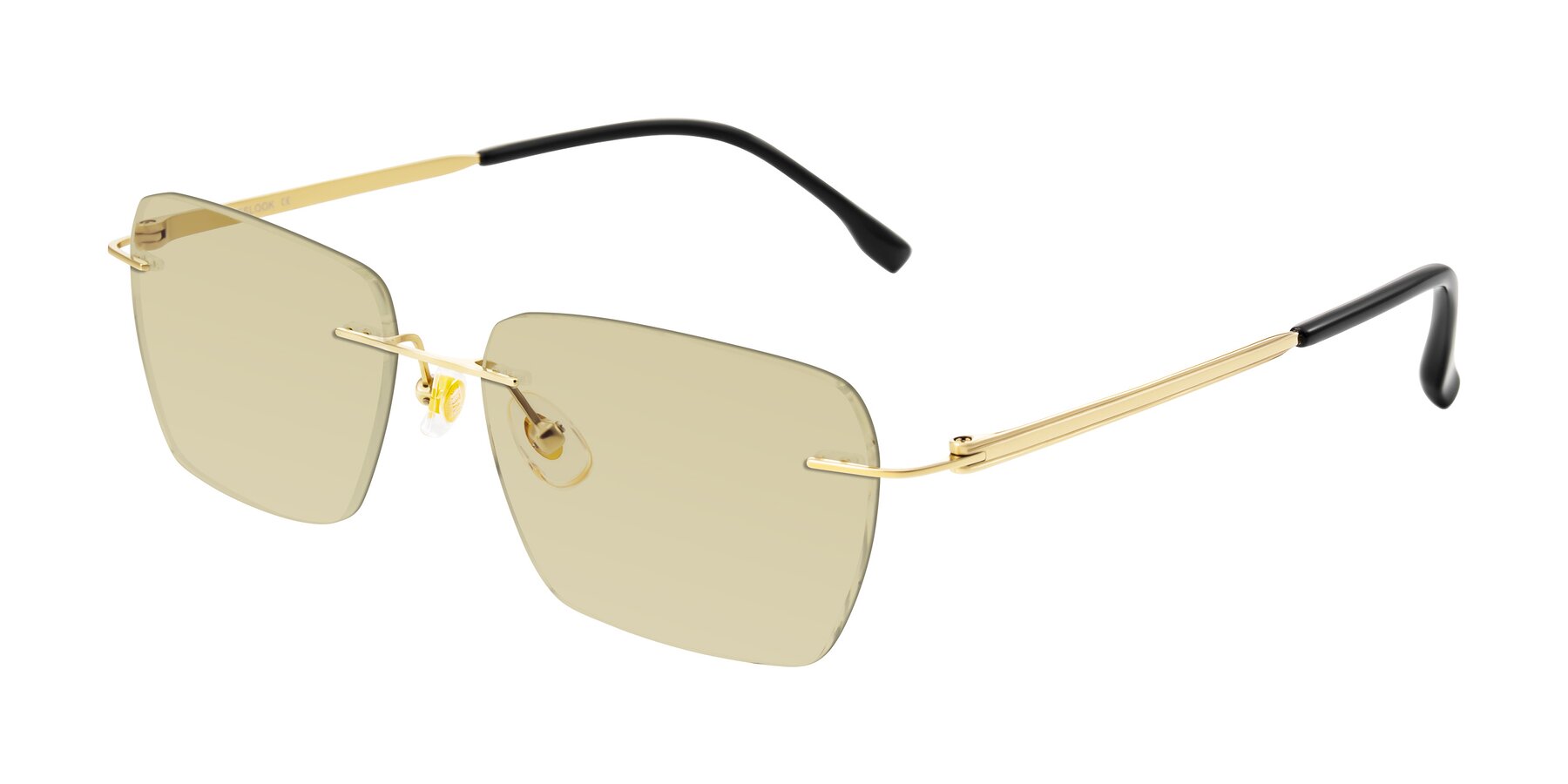 Angle of Airflow in Gold with Light Champagne Tinted Lenses