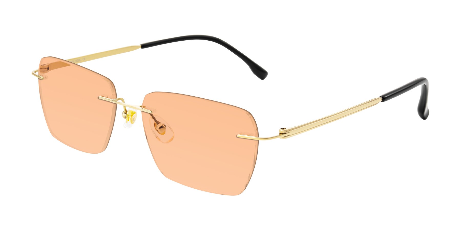 Angle of Airflow in Gold with Light Orange Tinted Lenses