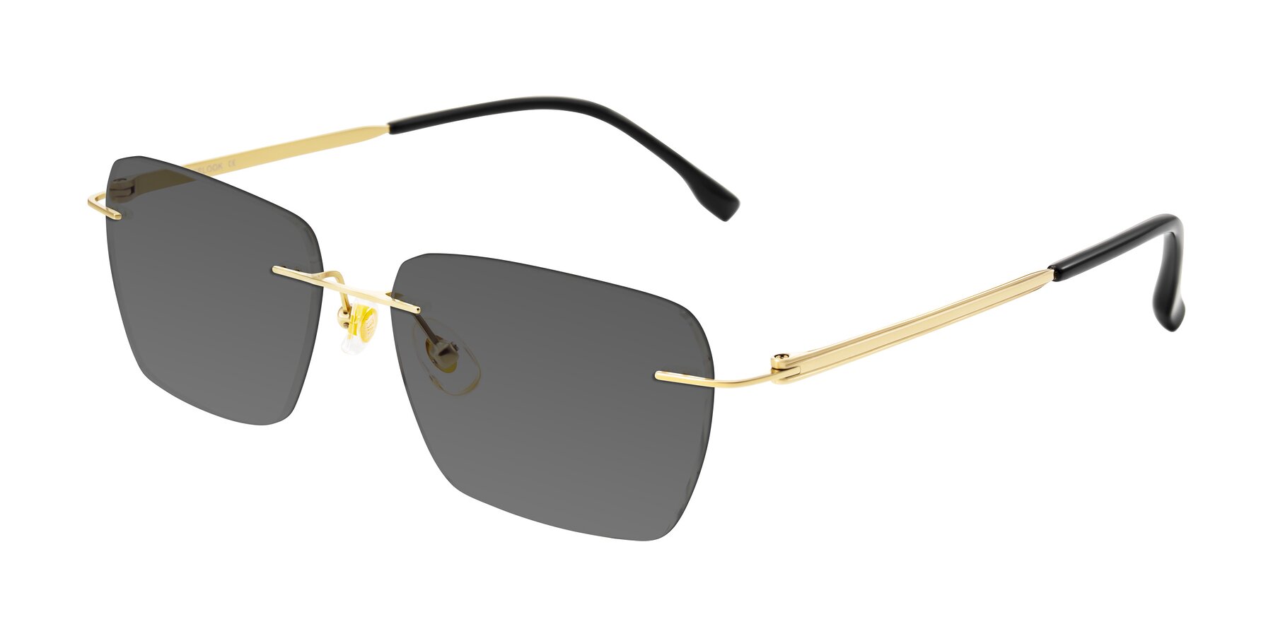 Angle of Airflow in Gold with Medium Gray Tinted Lenses