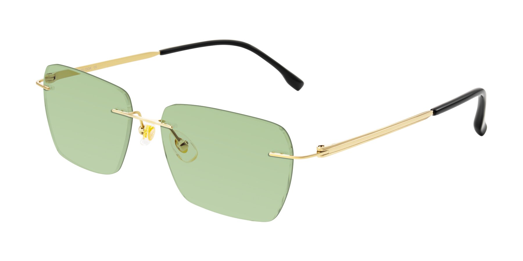 Angle of Airflow in Gold with Medium Green Tinted Lenses