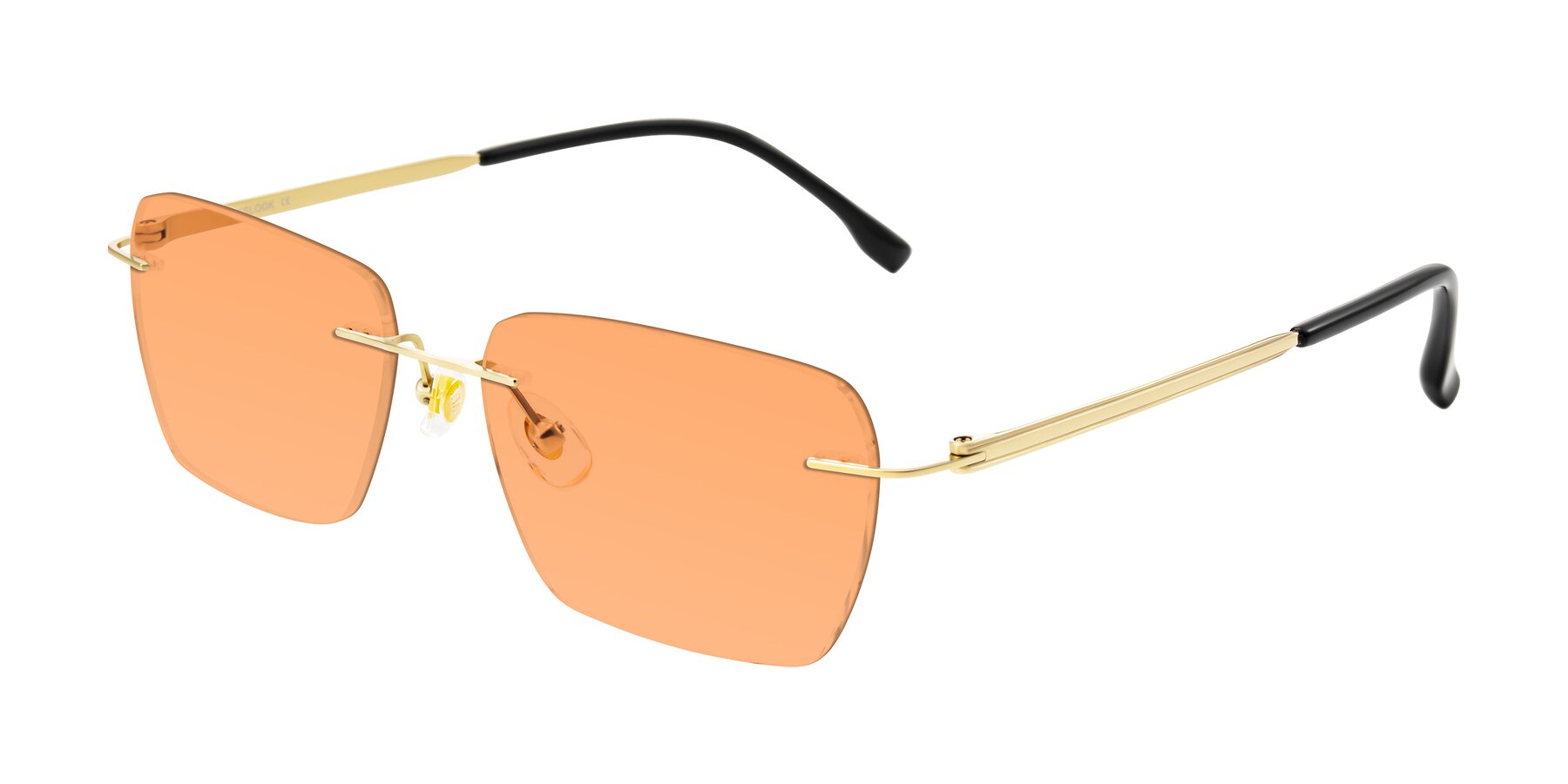 Angle of Airflow in Gold with Medium Orange Tinted Lenses