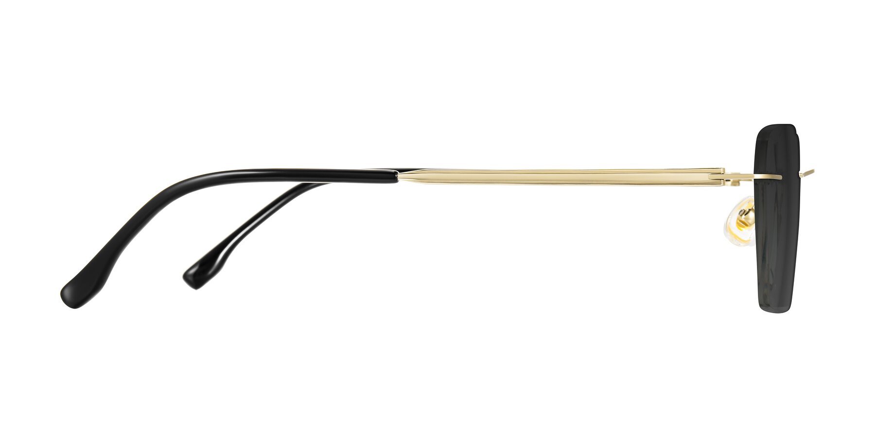 Side of Airflow in Gold with Gray Tinted Lenses