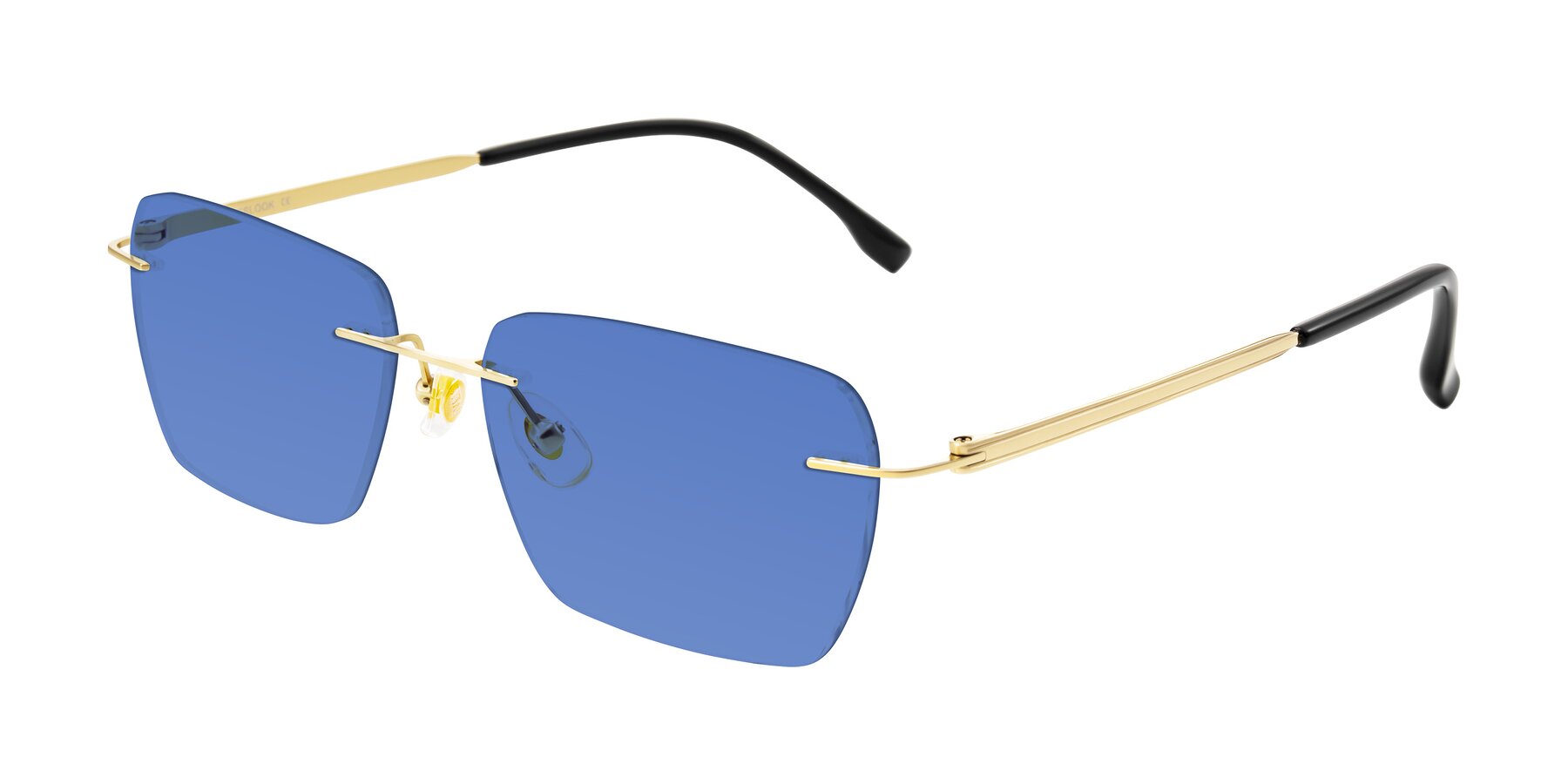 Angle of Airflow in Gold with Blue Tinted Lenses