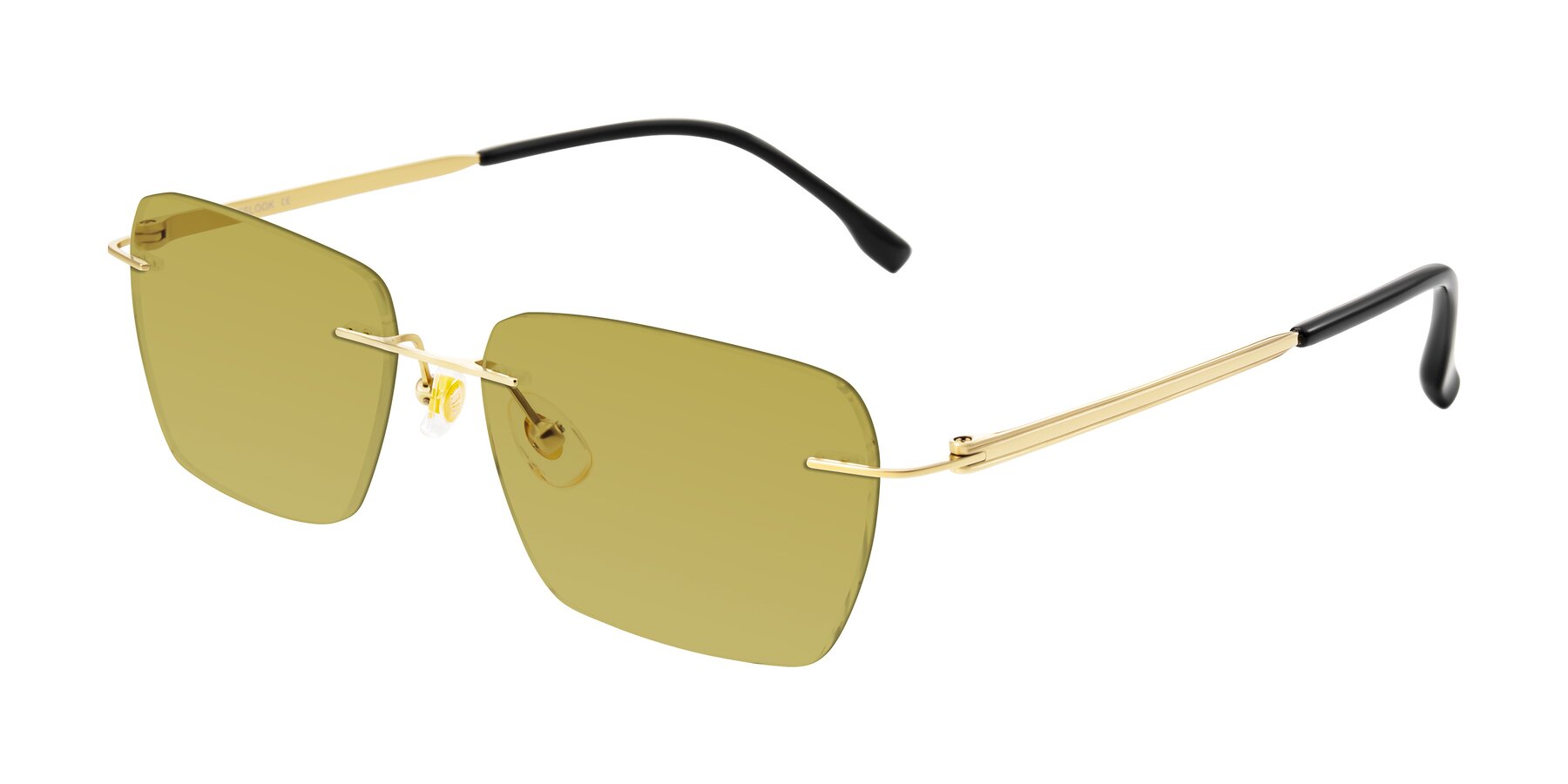 Angle of Airflow in Gold with Champagne Tinted Lenses