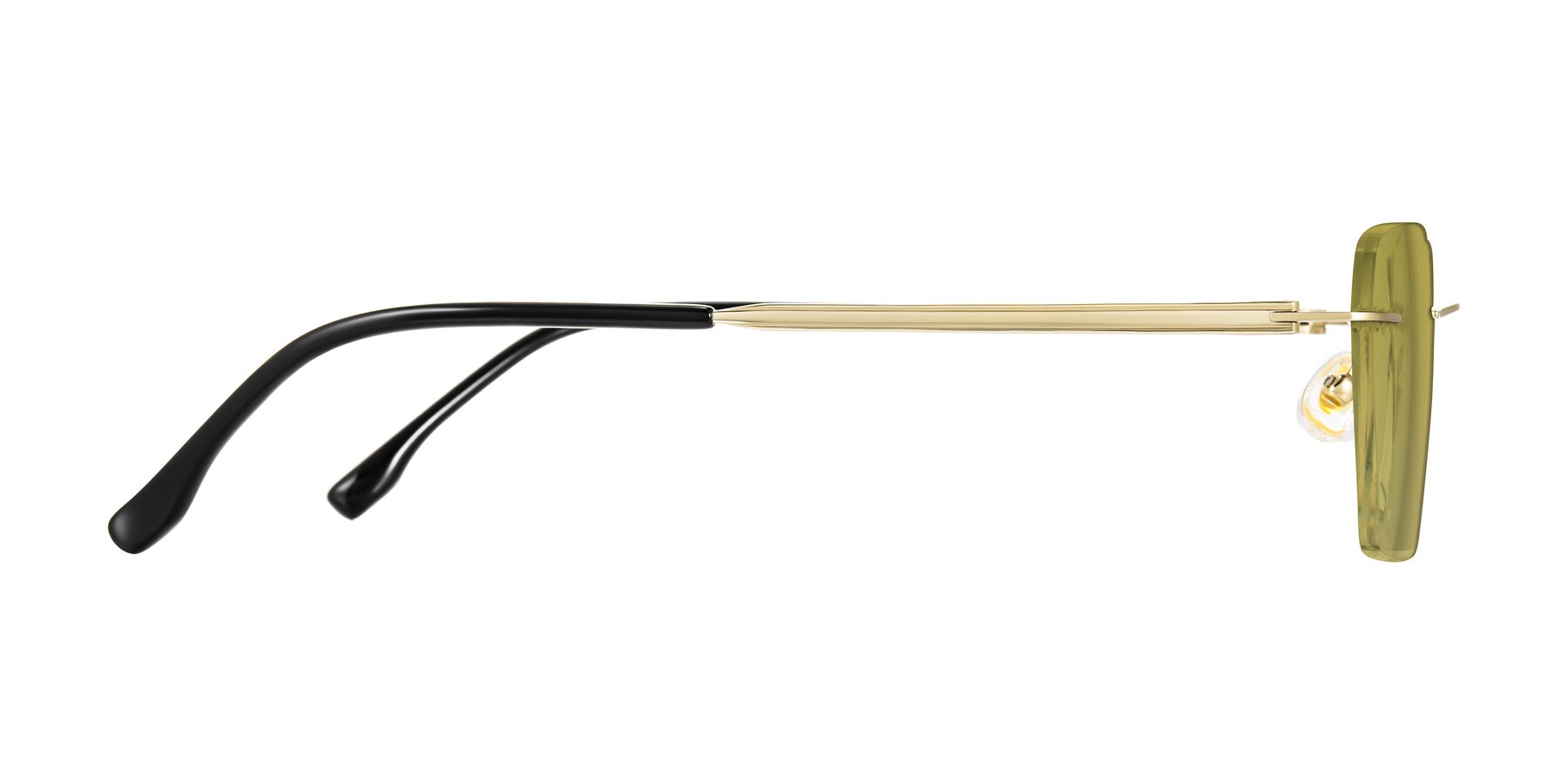 Side of Airflow in Gold with Champagne Tinted Lenses