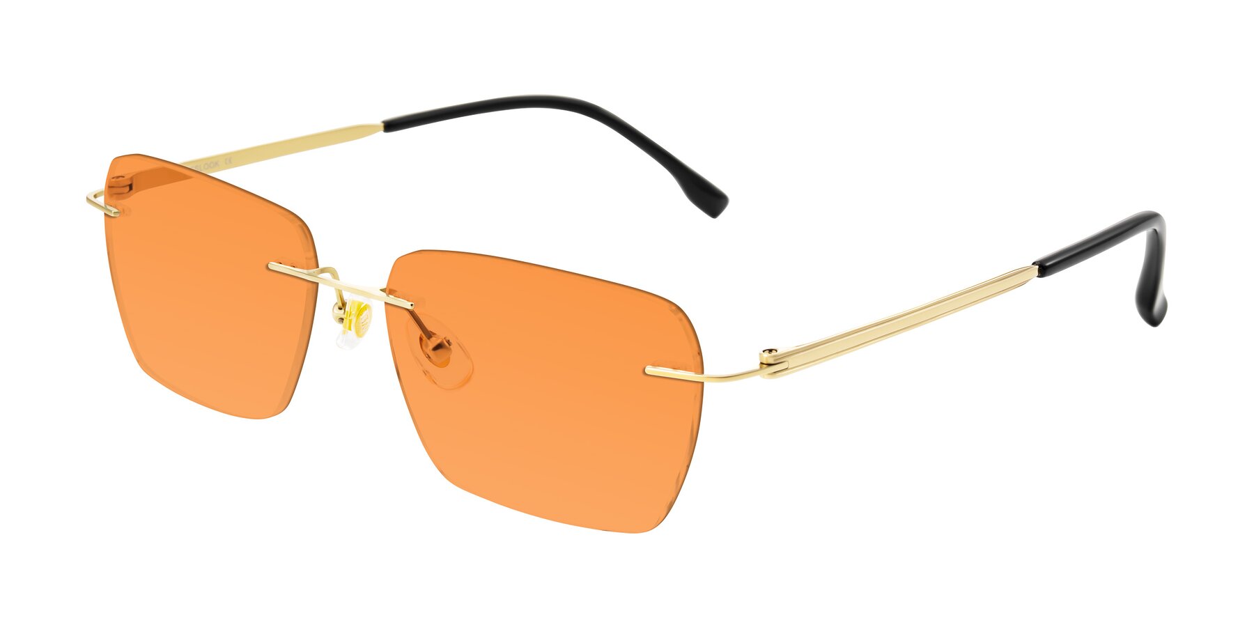 Angle of Airflow in Gold with Orange Tinted Lenses